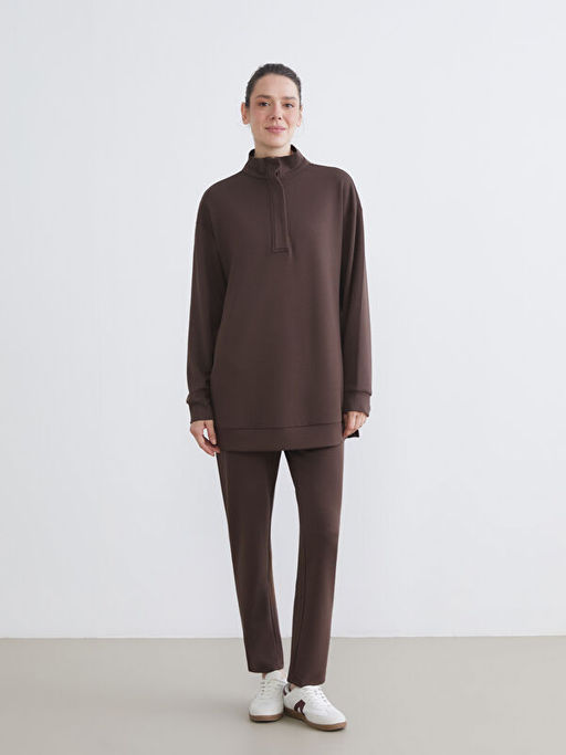 Dik Yaka Kad?n Sweatshirt Tunik