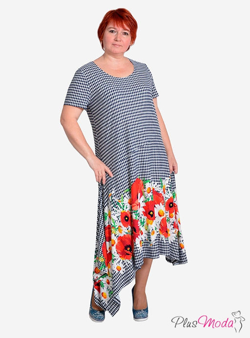 Платье Модель №75 размеры 50-72 - Plusmoda фото 3