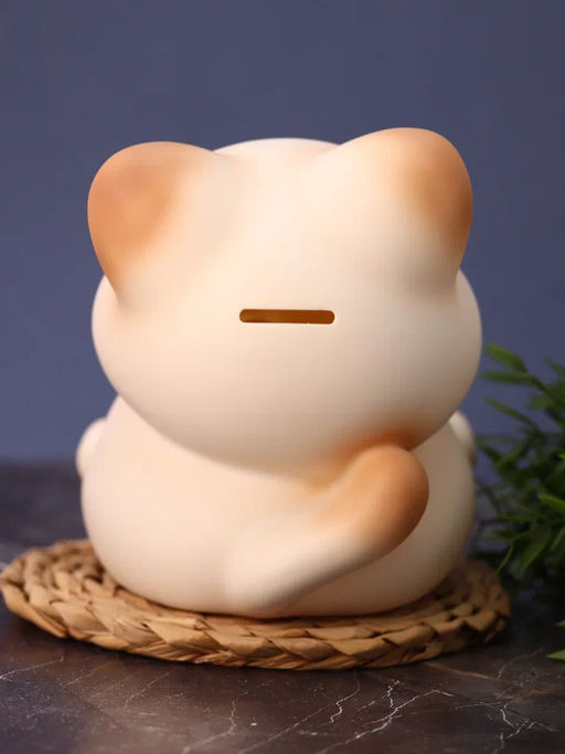 Копилка "Cat with fish", 17 см