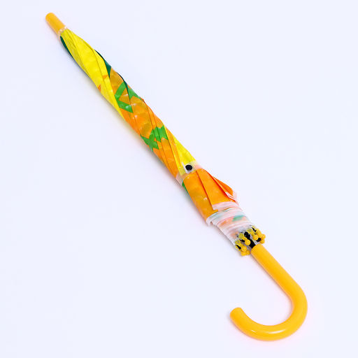 Зонт - трость детский «Ананас», полуавтоматический, 8 спиц, d=84 см, R=42 см