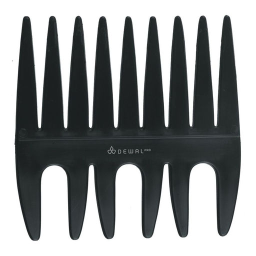 Dewal Гребень моделирующий двусторонний, чёрный, 8,5 см  фото 2