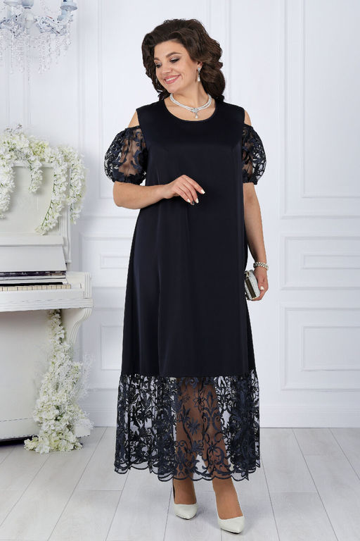 Платье Ninele 7431-Р темно-синий - Mira fashion фото 489