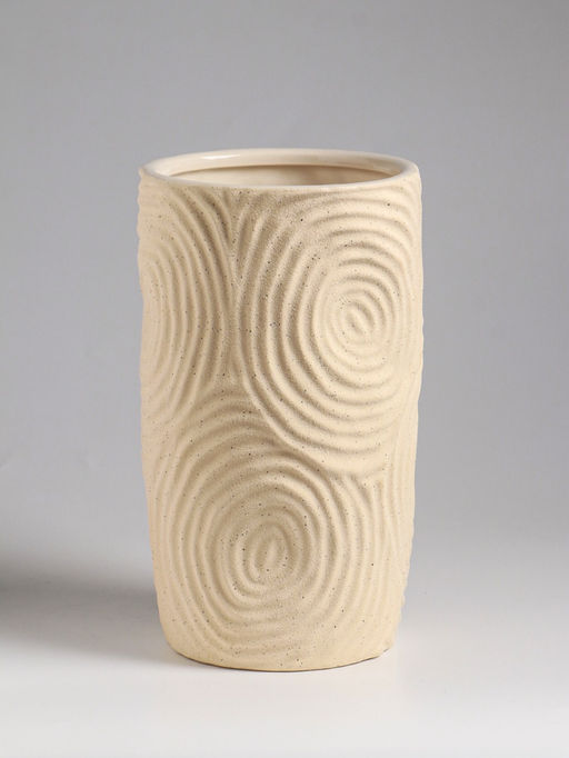 Ваза настольная керамика "Гуидо" 23х13 см, белый