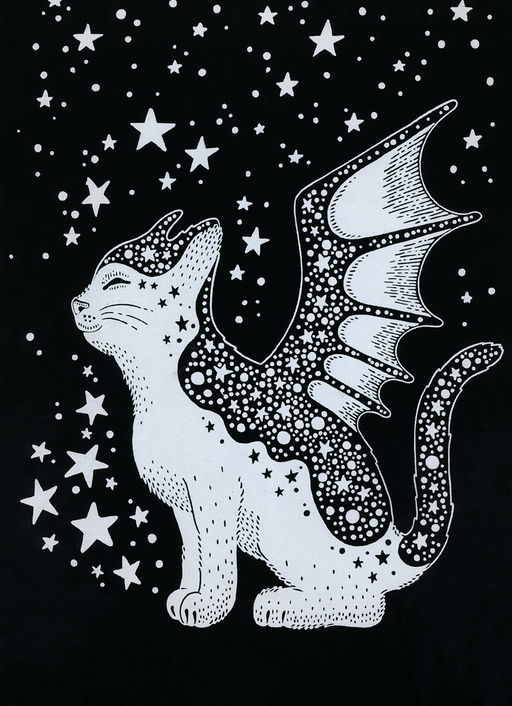 Hobbius GHPB-06 Набор для творчества Гравюра-блокнот 14 x 20 см Космический кот  фото 3