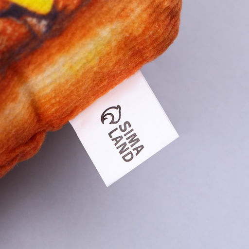 Игрушка для собак с пищалкой Бургер из текстиля, 12 х 9,3 см - Пушистое счастье фото 2