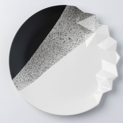 Тарелка плоская керамическая Снежные горы, d=27 см - Дорого внимание фото 2