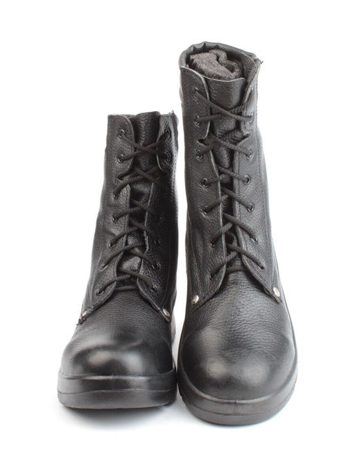 05-9005 BLACK Ботинки зимние мужские (натуральная кожа, искусственный мех) - Фабричный китай фото 8