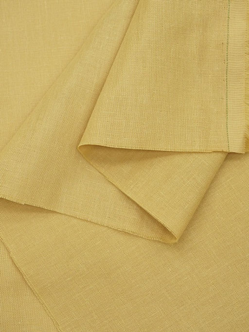 Муслин Премиум двухслойный гладкий цв.Винтажно-горчичный, ш.2.5м, хлопок-100%, 120гр/м.кв - Купава фото 5