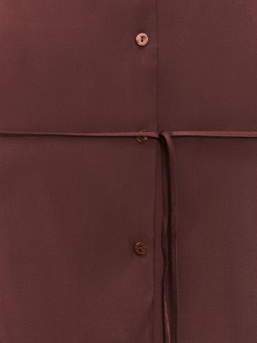 Блузка из вискозы с тонким поясом / Zarina