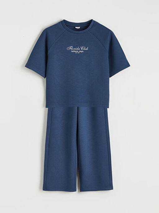 Bask?l? K?z ?ocuk Ti??rt ve E?ofman Alt