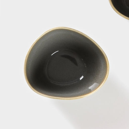 Набор салатников фарфоровых Magistro Fog, 2 предмета: 340 мл, серый  фото 3