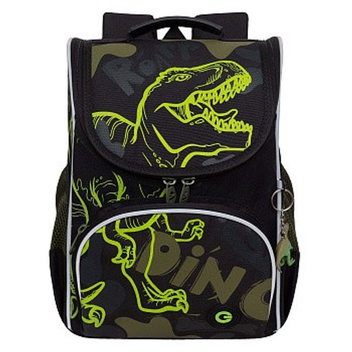 RAm-385-8 Рюкзак школьный с картхолдером на держателе и мешком для обуви - Grizzly фото 3