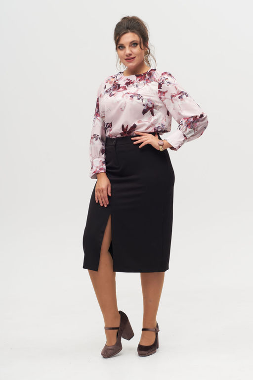 Блуза ANELLI 730 розовый ирис  фото 4