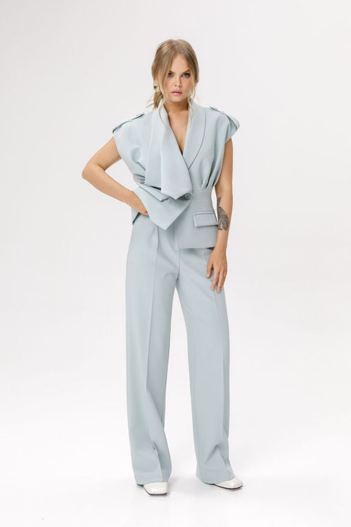 Жилет Pirs 6589 серо-мятный