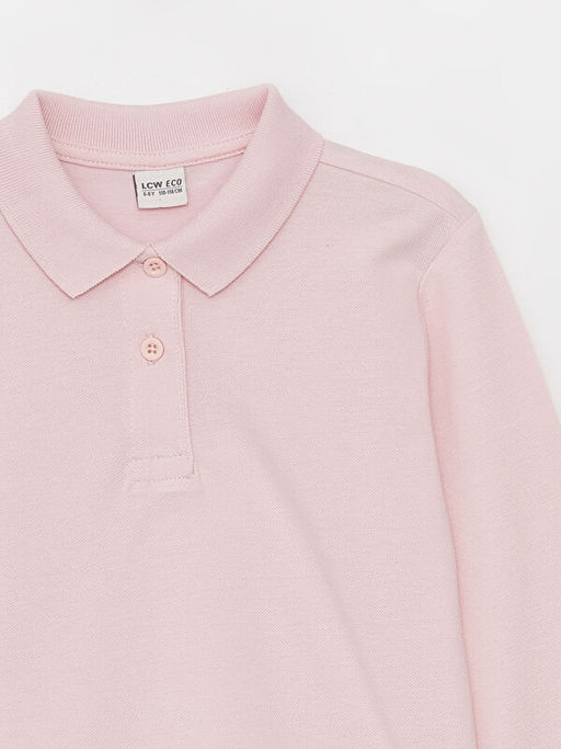 Polo Yaka Basic Uzun Kollu K?z ?ocuk Ti??rt - Waikiki фото 2