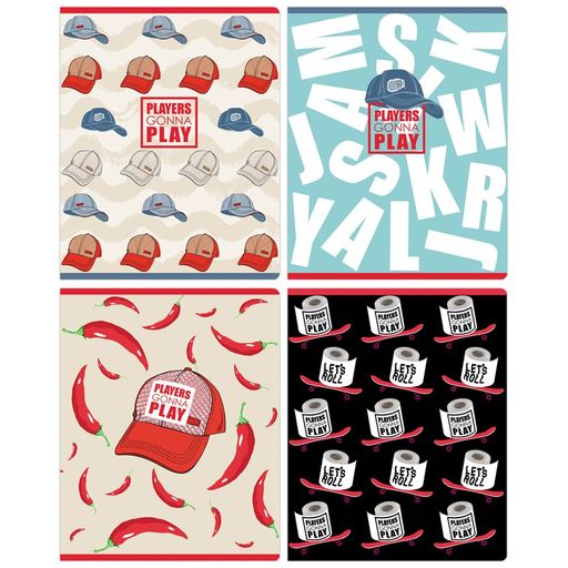 Тетрадь 48л. BG "Monocolor. Lets play" клетка (Т5ск48_вл 11024) выб. лак