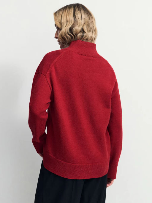 Джемпер оверсайз с V-образной горловиной / Zarina  фото 5