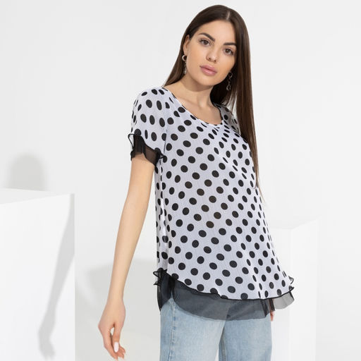 Блуза Тандем (вайт горошек нью) - Charutti фото 2