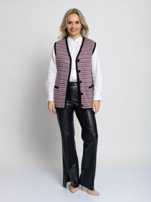 Жилет В 2367/бордовый