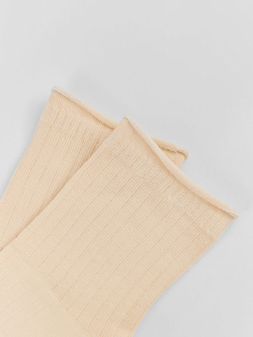 Цена за 5 пар! Носки детские бежевые без резинки - Mark formelle фото 4