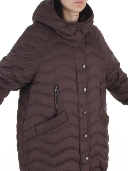 H-8912 DARK BROWN Куртка пуховая женская