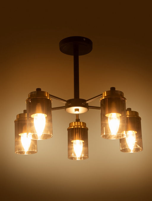 Люстра 74662/5, 5×40 Вт, E14, основание чёрное