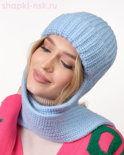 44353 F Ушанка женская флис (56-58)