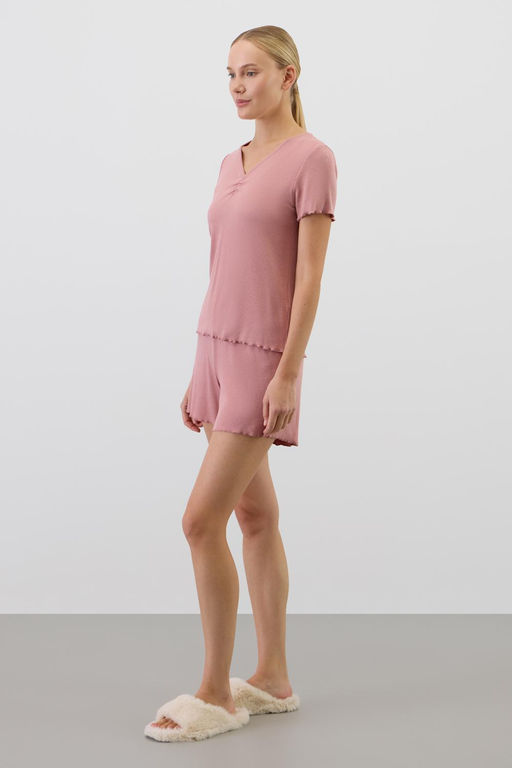 Е 20191/серая пудра пижама жен