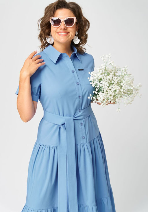 Платье EVA GRANT 7168С голубой