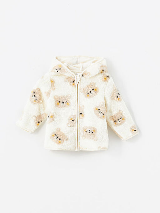 Kap??onlu Bask?l? Erkek Bebek H?rka ve Pantolon 2li Tak?m - Waikiki фото 2