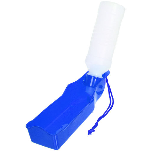 Цена за 3 шт. Поилка портативная прогулочная "ЛЮБИМЫЙ БРО", цвет синий, 20см 250мл