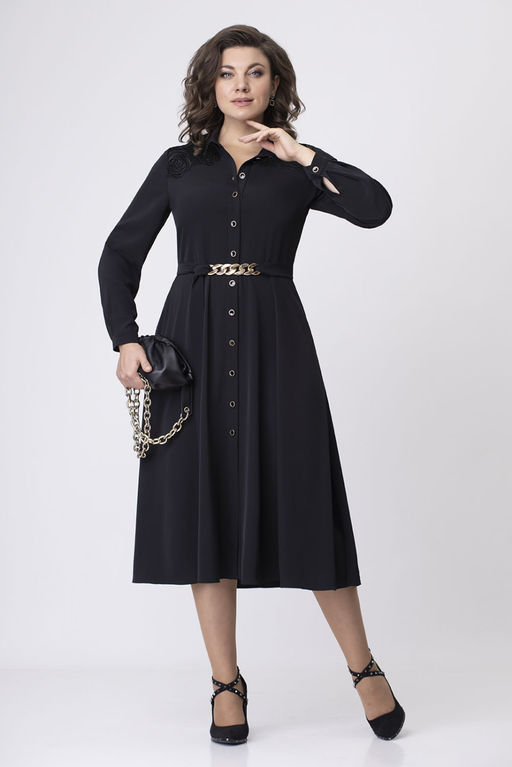 Платье Avanti 1618 серый/черный - Mira fashion фото 401