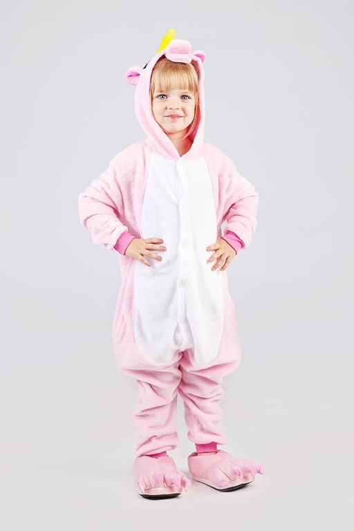 Пижама кигуруми розовый Единорог (детская)
