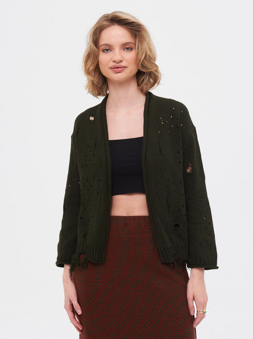 Кардиган л1342 бежевый - Стим фото 15