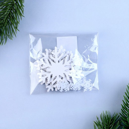 Новогодний декор «Снежинки», белые