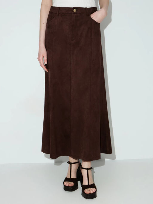 Юбка макси из искусственной замши ZR2604023503-27 / Zarina фото 3