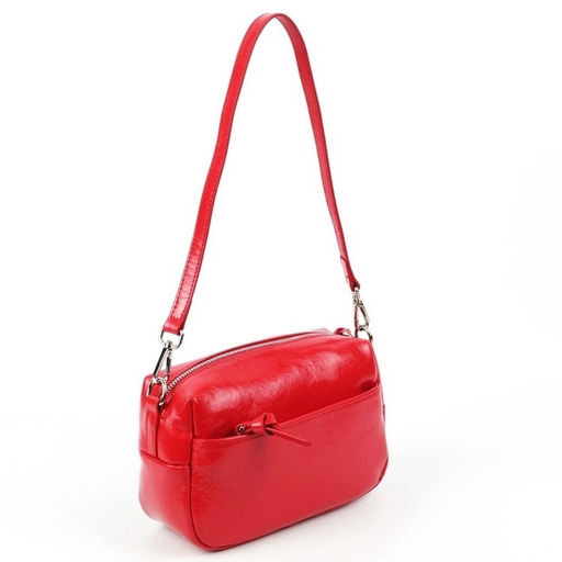 Женская кожаная сумка бочонок через плечо 0051-2 - Cidirro фото 4