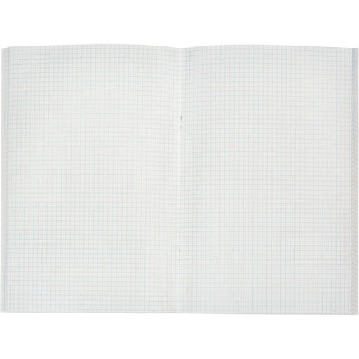 Тетрадь общая А4,96л,клет,скреп,обл.бумвинил,блок офсет-2 Синяя