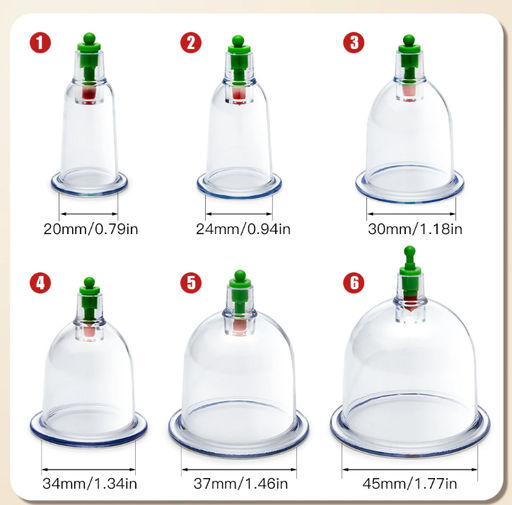 Вакуумные банки Buro массажные набор  фото 6