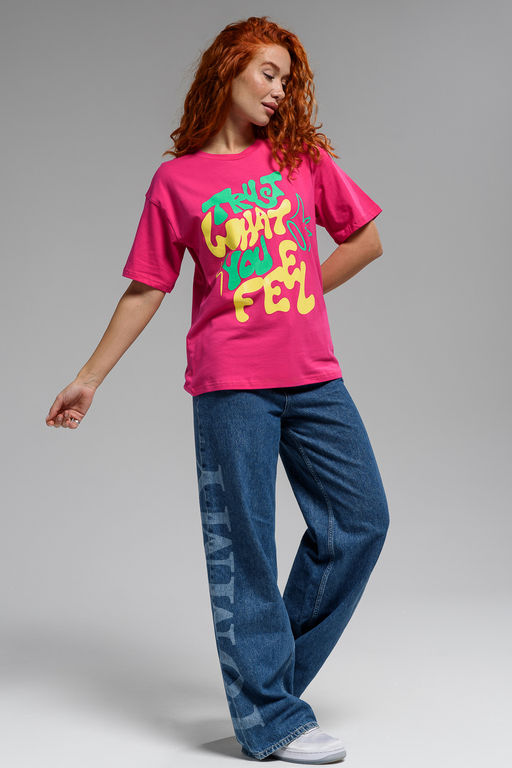 8506/1 Футболка женская оверсайз - Натали фото 35