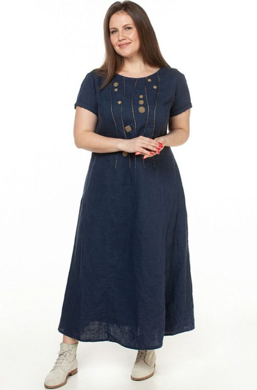 умягченный лен 100% платье - Luxuria фото 3