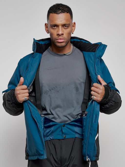 Горнолыжный костюм мужской зимний синего цвета 6319S - Leifensh фото 18