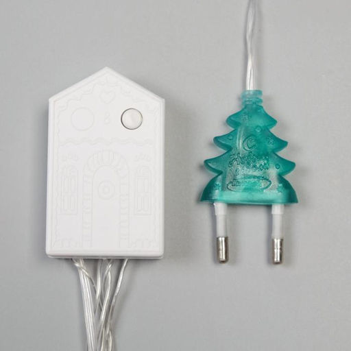 Гирлянда Бахрома 2.4?0.9 м с насадками Сердце, IP20, прозрачная нить, 186 LED, свечение белое, 8 режимов, 220 В - Luazon lighting фото 7