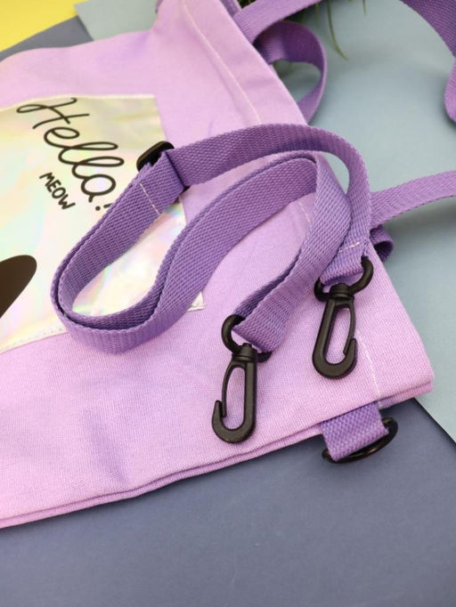 Сумка шоппер "Hello", purple