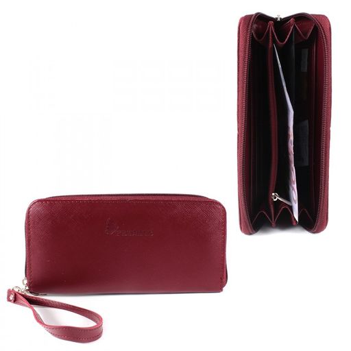 Портмоне женское Premier-S-4 н/к, 3 отд, 9 карм, ручка-петля, бордо сафьян (582) 205359