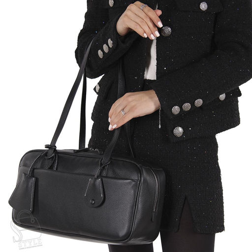 Сумка женская кожаная 3691VG black Vitelli Grassi  в Новосибирске