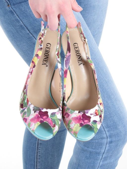 08-EG24-1 MULTI-COLOR Босоножки женские (натуральная кожа) - Фабричный китай фото 4