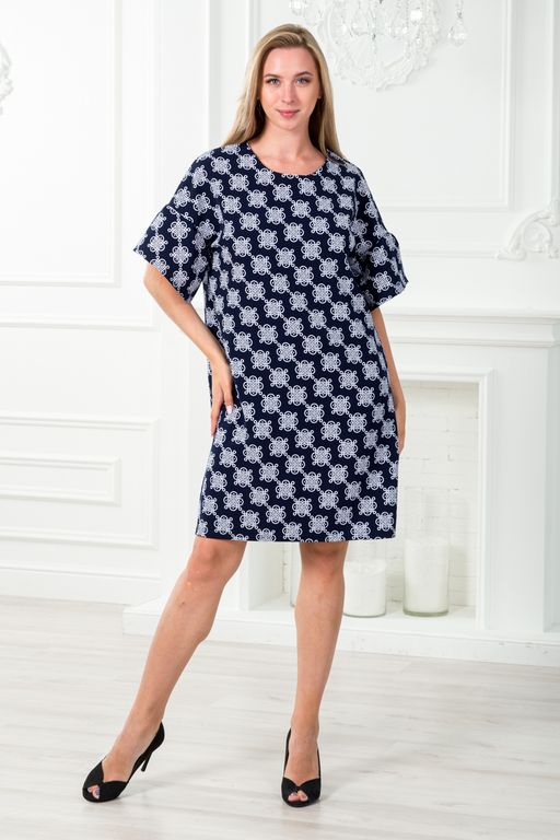 Платье женское из барби Барбара 2 вензель на синем - Амадэль фото 9