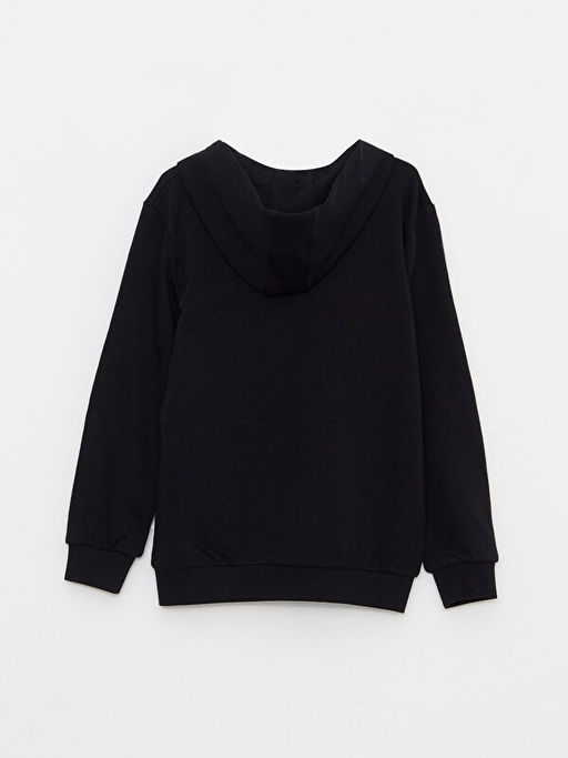 Kap??onlu Basic Uzun Kollu Erkek ?ocuk Fermuarl? Sweatshirt - Waikiki фото 2