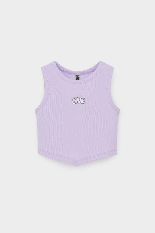 Crockid _ КР 302694/пастельно-лиловый к541 майка-топ для дев фото 2